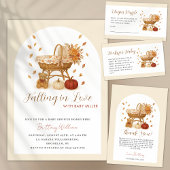 Verliefd op rustiek Baby shower uitnodiging