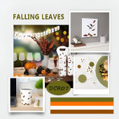 Vallende bladeren bruiloft / Verloving uitnodiging