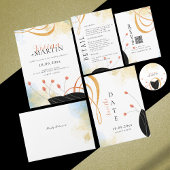 Falling Melody Poetic Wedding Uitnodigingen Wikkel