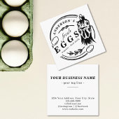 Chicken Family Boerderij Eierkarton Etiket