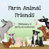 Kute-farm baby shower vinylwelkomstbanner spandoek