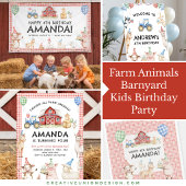 Boerderijdieren Kinderfeestje Stickers