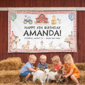 Farm Animals Kids Birthday Invitation Kaart