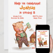 Boerderij Dier Verjaardagsfeestje Bedankkaart