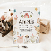 Schattigee landbouwhuisdieren partij adoptiecertif kaart