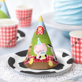 Boerderij Vrienden Gingham Verjaardag Party Papier Servet