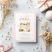 Boeren Markt Vegetable Stand Verjaardag Papieren Bordje