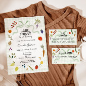 Boerenmarkt Gingham Luier Raffle Spel Informatiekaartje