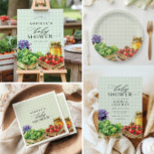 Verse boeren verkopen lokaal geteeld Baby shower Servet