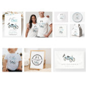 Retro Blauwe Race Auto Rit-On Bunting Vlaggen Vlaggetjes