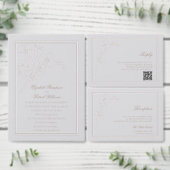 Orchid Faux reliëf Lijst Formele bruiloft reactie (Personaliseer de collectie van deze zelfstandige maker.)