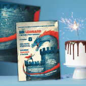 Onbevreesde Ridder en Draak Welkomstbord Poster