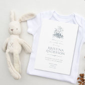 Bird Nest QR Code Baby shower Kaart