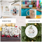 Deck de palmen | Leuke tropische kerst Ronde Sticker