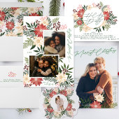 Premium Feestelijke Poinsettia Aangepaste Naam Vak Kleine Kerstsok