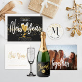 Ombre Luxe Gouden Zand Sparkling Glitter Gradient Cadeaupapier