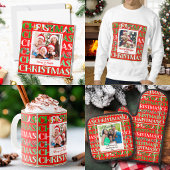 Feestelijke Rood Groene Kerst Servet