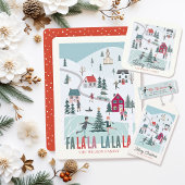 Kerstfeestdag met warme chocolade Mok Etiket