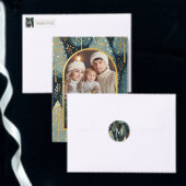 Vakantiebos Kerstmis Monogram Retouradres Etiket (Personaliseer de collectie van deze zelfstandige maker.)
