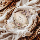 Fig Garden Floral 1st Birthday Bedankkaart