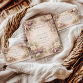 Fig Garden Romance Bridal Shower Bedankkaart