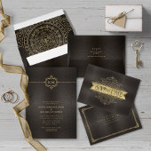 Fine Filigree Gold Corner Border Wedding ID871 Servet