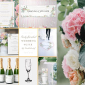 Fijne bruiloftsuitnodiging met goud folie uitnodiging