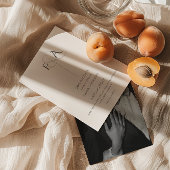 Klassiek Elegant Neutraal Monogram Trouwprogramma