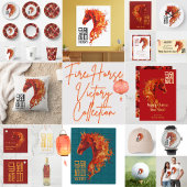 Red Fire Pattern Papieren Bordje