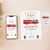 Uitnodiging voor brandweerwagen, Verjaardag brandw