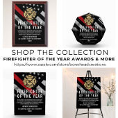 Firefighter of the Year Employee Recognition Logo Spandoek