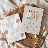 Eerste verjaardag: daisy boho retro terracotta nat spandoek