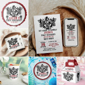 Eerste knock-out boksen verjaardagsfeestje papieren bekers