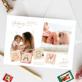 Modern Mijn Eerste Vrolijke Kerstmisfoto Baby Gebo Keramisch Ornament