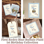 First Rodeo Western Boy 1st Birthday Paper Napkin Servet