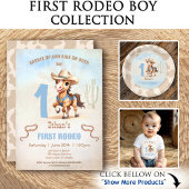 Eerste Rodeo Westerne Cowboy Boy Medium Favor Box Bedankdoosjes