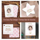 First Rodeo Pink Cowgirl First Birthday  Kaart