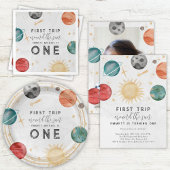 Eerste reis rond de buitenruimte van de zon 1e ver kaart