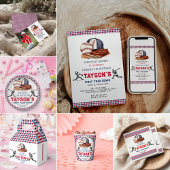 Eerste jaar down honkbal 1e verjaardagsfeest kaart