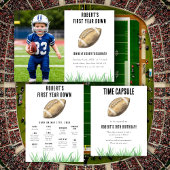 Football First Year Down Birthday Party Vlaggetjes