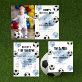 Soccer Time Capsule 1st birthday  Poster