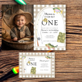 Een kleine visser verjaardagsfeestje bedankkaart