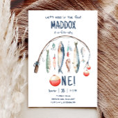 Vist de grote blauwe jongen van de dag ronde sticker