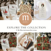 Klassiek Kerstfeest Party in Retro Stijl Kaart