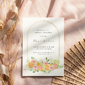 Heldere bloem en citrusvrijgezellenfeest papieren bordje