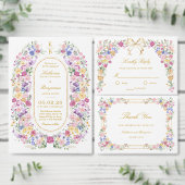 Lentebruidsfeest in de bloementuin kaart (Personaliseer de collectie van deze zelfstandige maker.)