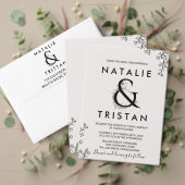 Floral Typografie Date Night Idea Kaarten (Personaliseer deze collectie van deze onafhankelijke maker. Test)