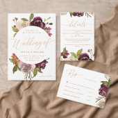 Botanische aankondiging van opzegging van bruiloft (Personaliseer de collectie van deze zelfstandige maker.)