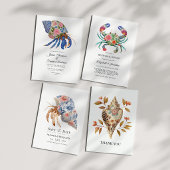 Coastal Nautical Beach Wedding Program Handwaaier