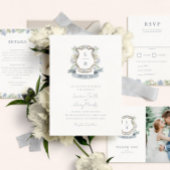 Floral Crest Wedding Save The Date